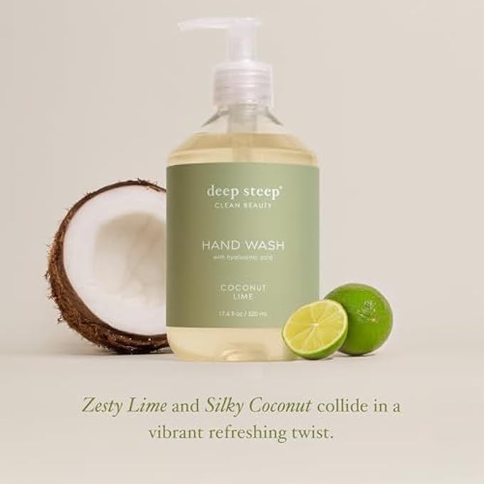 Deep Steep LIQUID HAND WASH, 17.6 OUNCES (COCONUT LIME) - Image 4